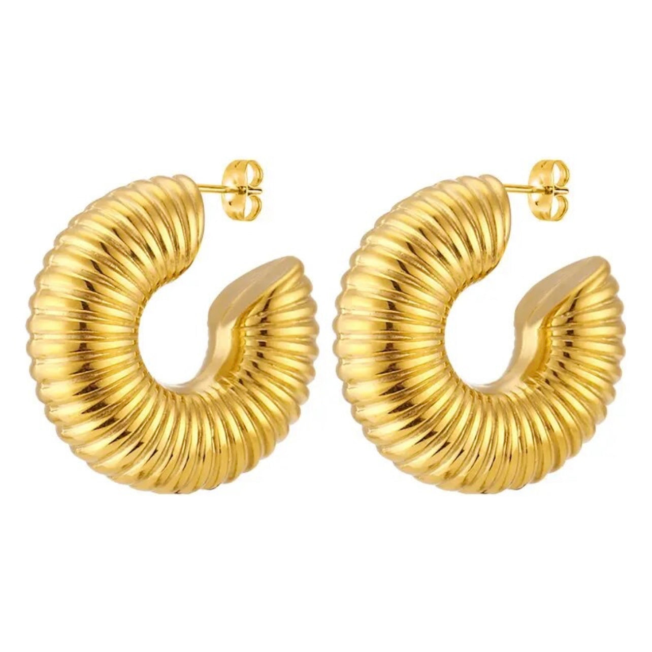 Bold Orbit Clip Earrings