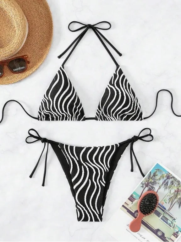 Zebra Ripple Swimsuit