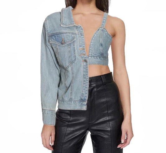 Play It Your Way Denim Top